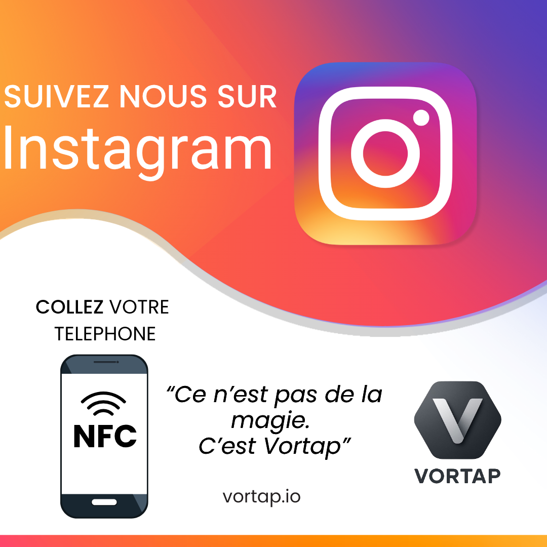 Plaque NFC Instagram