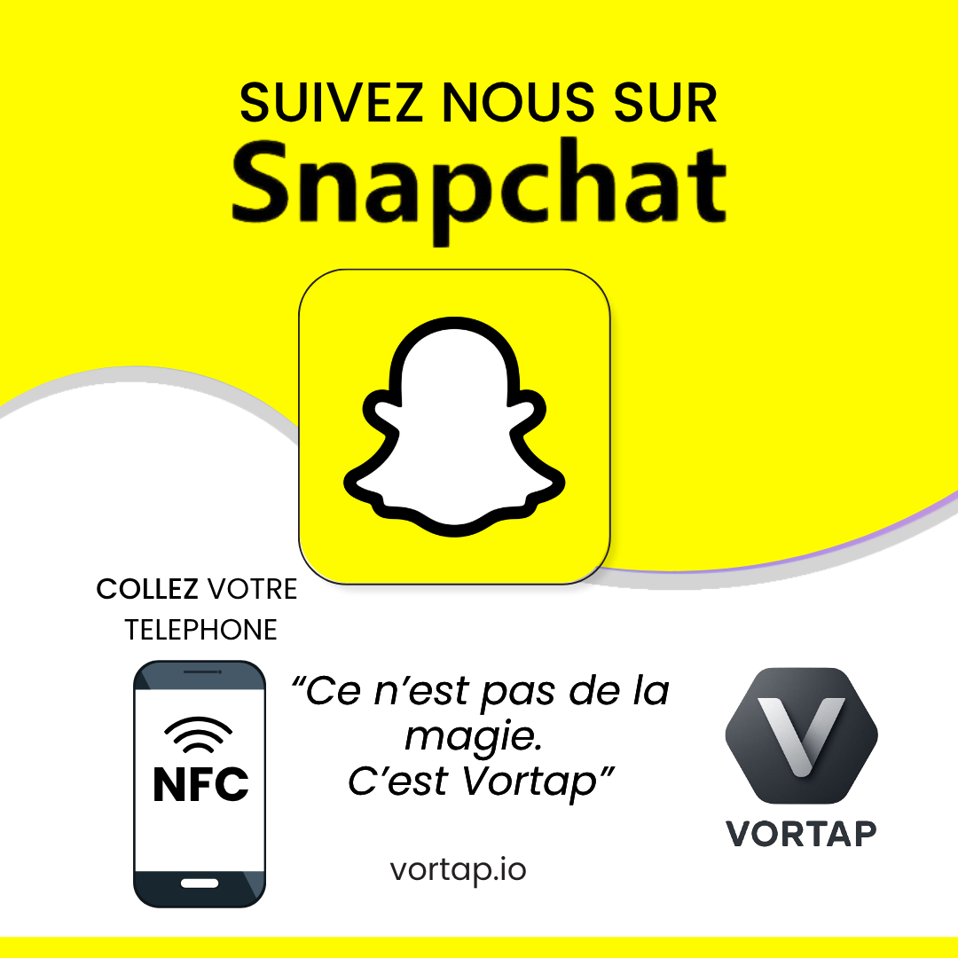 Plaque NFC Snapchat
